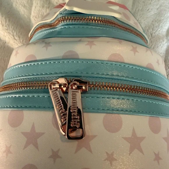 Loungefly Disney Dumbo Exclusive Mini Backpack Circus Tent Light-Up NWT🎪🩵🩷 - Picture 12 of 12